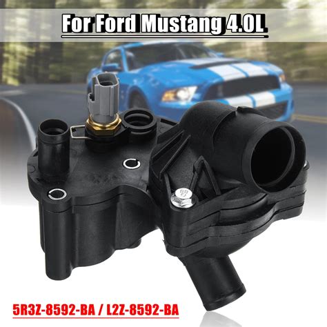 2010 mustang metal thermostat housing|2010 Ford Mustang Thermostat Housings .